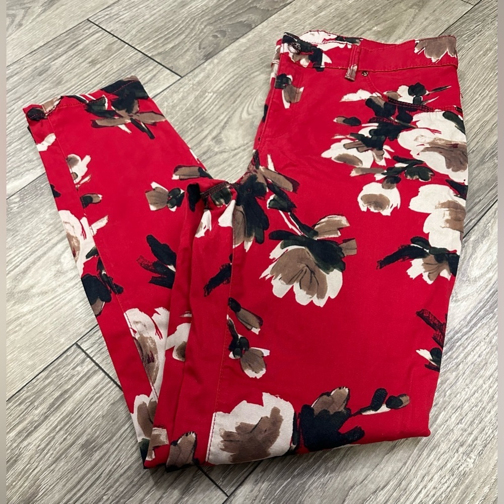 Chico's Red Pencil Midi Jeggings Casual ♥️ - Picture 13 of 15